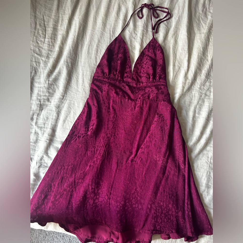 Cheetah print mini dress